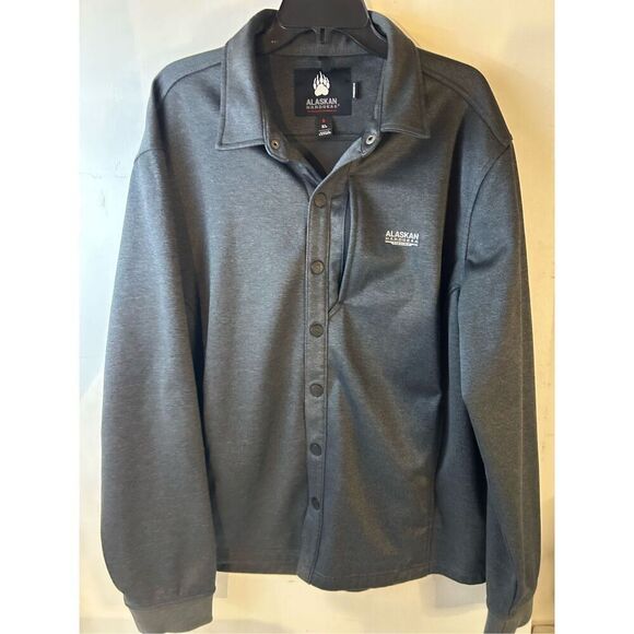 Alaskan hardgear fishing Duluth Trading xl gray shirt rn#106803 snap buttons - Picture 1 of 11